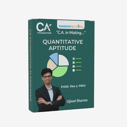 CA combo- Business Laws and Quantitive Aptitude colorful flashcards